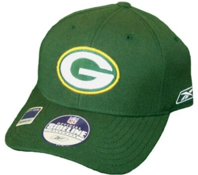 Gorra ajustada Reebok Green Bay Packers NFL Curved Bill - Verde Foto 1 de 2