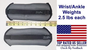 Ankle Wrist Leg Weights Pair 2.5 Lbs Each Work-out Clean - Picture 1 of 4