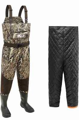 NWT 8 Fans Camo Pattern Breathable Chest Waders Sz 10 - Image 1 of 4