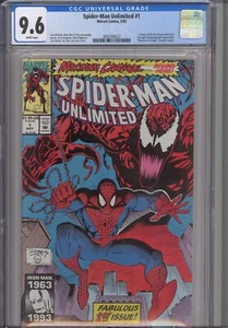 Spider-Man Unlimited #1 CGC 9.6 1993 Marvel Comics Maximum Carnage begins - Picture 1 of 5