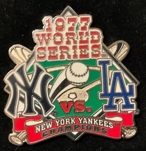 NEW YORK YANKEES VS LOS ANGELES DODGERS 1977 WORLD SERIES COMMEMORATIVE PIN - Picture 1 of 1