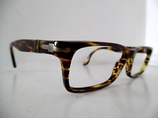 Persol Handmade Tortoise Brown Rectangular Eye Glasses 3050-V 938 55 18 145 L