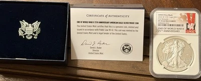 2020-W ASE  – “V75” WWII Privy Mark – NGC PF 70 UCAM W/ COA!! - Image 1 of 4