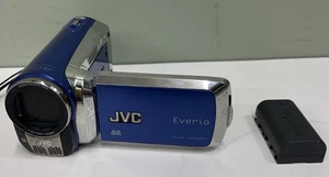 JVC Everio GZ-MS120AU Camcorder Camera Handheld Blue As Is Parts Only Untested - Picture 1 of 8