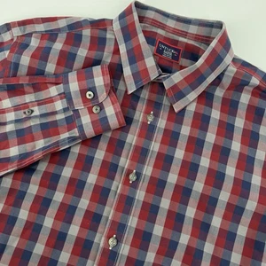 UNTUCKit Herren Gr. XL Langarm Button Down Hemd Mehrfarbig Kariert Voll Baumwolle - Bild 1 von 6