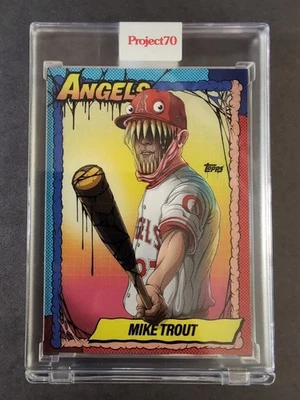 2021 Topps Project 70 1990 Mike Trout #79 By Alex Pardee - Image 1 of 3