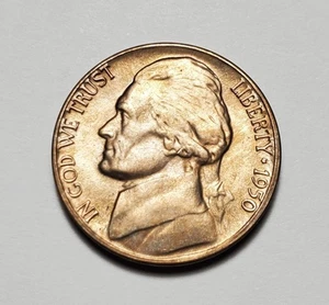 Jefferson 1950 D níquel sin circular #C10040 - Imagen 1 de 2