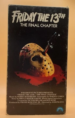 Friday The 13th The Final Chapter 4 VHS 1984, 1988 Horror - Image 1 of 4