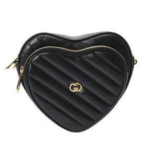 GUCCI Interlocking G Bolso de Hombro en Forma de Corazón Negro/Noir 751628 800000138998000 - Imagen 1 de 10
