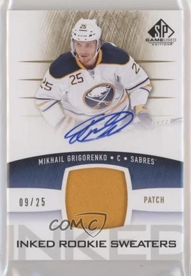 2013-14 SP Game Used Edition /25 Mikhail Grigorenko #IRS-GR RPA Patch Auto RC - Image 1 of 2