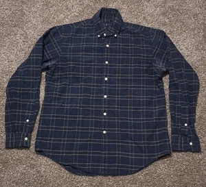 Ralph Lauren Shirt Mens M Blue Plaid Flannel Button Down Long Sleeve - Picture 1 of 3