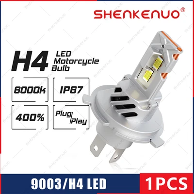 For Yamaha YZF600R 1995-2007 H4 9003 LED Headlight Bulb Hi/Low Beam 6000K White - Image 1 of 4