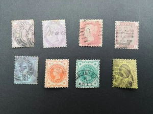 Queen Victoria stamps, eight, used - Picture 1 of 5