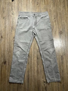 Pantalones de mezclilla Prana para hombre 32x30 ajustados Bridger grises elásticos (se adapta a 32x29) - Imagen 1 de 10