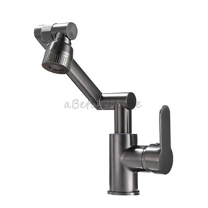 Nuovo rubinetto bacino girevole tutto in rame lavandino bagno singolo rubinetto miscelatore universale - Foto 1 di 8