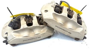 Porsche 958 Cayenne E2 Silver BREMBO Rear Brake Calipers - 3.0L Petrol  - Picture 1 of 11