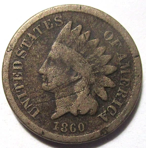 1860 testa di indiano centesimo G/VG RAME NICHEL - Foto 1 di 2