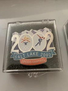 2002 Salt Lake City Olympics Speed Skating Lapel Pin / # Out Of 5000 / $1 Ship - Picture 1 of 2