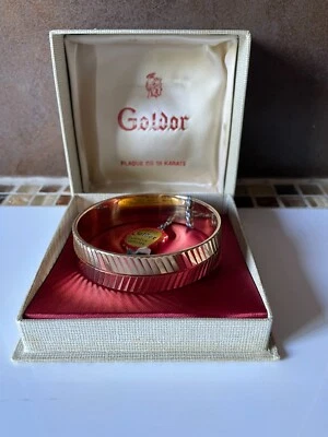 BRACELET ANCIEN GOLDOR PLAQUÉ OR 18 KARATS NEUF - Photo 1/4