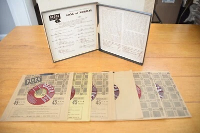 EDWIN LESTER "SONG OF NORWAY" 45RPM 7" RECORD EXC/NM x6 [BOX SET] [R3-C1] - Image 1 of 4