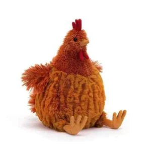 23cm Jelly Cat Plush Toy Cute Animated Chicken Decorative Doll Christmas Gift - Picture 1 of 6