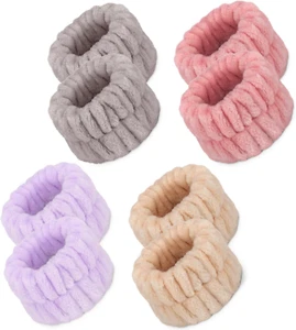 Microfiber Spa Wristbands - Absorbent Wrist Towels for Face Washing, Prevent Wat - Picture 1 of 5