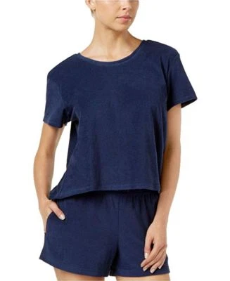 Hue Open-Back Terry Sleep Top Medieval Blue L - Image 1 of 2