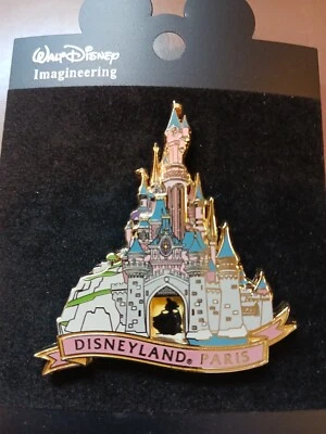 DISNEY PIN LE WDI DISNEYLAND PARIS CASTLE 50TH ANNIVERSARY AURORA DLRP  IMAGINE - Image 1 of 4