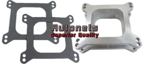 Espaciador de carburador de aluminio de puerto abierto de 2" 4 bbl SBC BBC BB SB Holley Chevy Ford 350 - Imagen 1 de 1