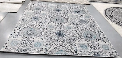 CREAM / LIGHT GREY 8' X 10' Back Stain Rug, Reduced Price 1172732230 MAD600C-8 - Image 1 of 4