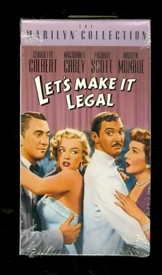 Let's Make It Legal VHS video tape Marilyn Monroe Barbara Bates NEW SEALED - Image 1 of 3