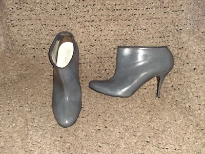 STELLA McCARTNEY - Botines de charol vegano gris oscuro - talla 38 - muy buenos Foto 1 de 4