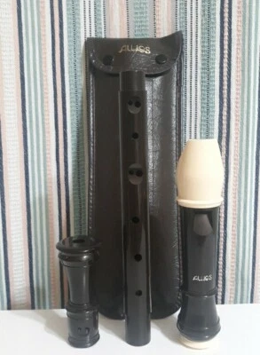 VINTAGE‼🎶AULOS Recorder Flute Dark Brown/Ivory With Case-EXC COND‼🎵Japan 'G'  - Image 1 of 4