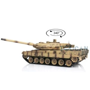 2.4Ghz Henglong 1/16 7.0 Plastic Ver Leopard2A6 RTR RC Tank 3889 Yellow Model - Picture 1 of 8