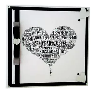 PERSONALISED HEART WORD ART MOTHERS DAY CARD Mum Mummy Love Heart Greeting Card - Picture 1 of 6