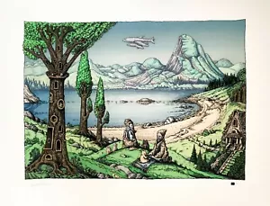 Der Bergsee - David Welker Druck Poster Kunst - Bild 1 von 6