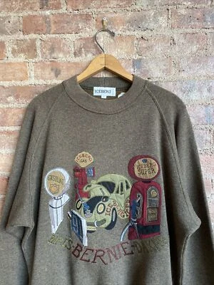 Suéter Iceberg vintage para hombre, talla mediana verde oliva Italia Foto 1 de 4