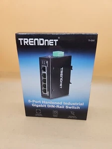TRENDnet TI-G50 5 port Hardened Industrial Gigabit Switch IP30 DIN Rail Mount - Picture 1 of 3