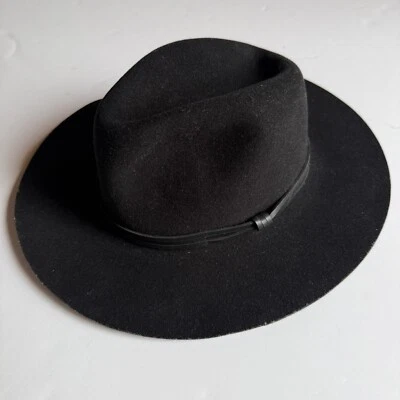 Goorin Bros. Black Wool Fedora Hat – Size Large – Made in USA - Image 1 of 4