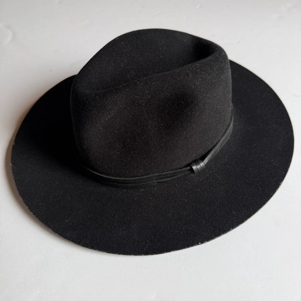 Sombrero Fedora Goorin Bros. Lana Negro - Talla Grande - Hecho en EE. UU. Foto 1 de 4