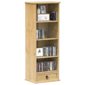 Mobile Porta CD Corona 40x30x110 cm in Legno Massello di Pino vidaXL - Foto 1 di 10