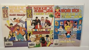 3 DIFFERENT COMICS 1990's NKOTB NEW KIDS ON THE BLOCK COMIC BOOK LOT - Picture 1 of 1