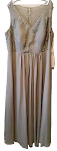 NWT! JJ's House Silver Mother Of The Bride Dress Wedding Formal Gown Size 26W US - Picture 1 of 9
