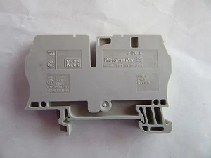 (2) Weidmüller ZDU6 Reihenklemmen 50A 600V AWG 20 bis 8 NEU!! im Karton kostenloser Versand - Bild 1 von 3