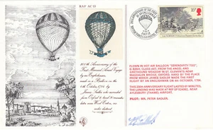 BALLOON FLOWN SIGNED GB RAF(AC)13 Cover + BFPS 1985 CLEARANCE (144884) - Picture 1 of 2