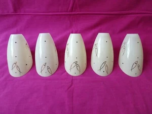 5 kleine Lampenschirme Glas  50/60er - Bild 1 von 10