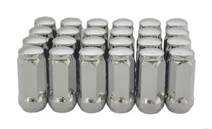 20 PCS CHEVY GMC DODGE FORD 14X1.5 THREAD CHROME BULGE ACORN LUG NUTS 1.7" TALL - Picture 1 of 1