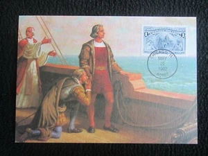 EE. UU. - ""BARCOS ~ EXPLORADORES ~ CRISTOPHER COLUMBUS"" Tarjeta máxima 1992 - Imagen 1 de 3