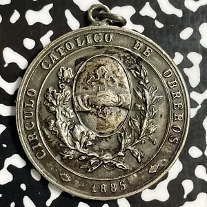 1960 Uruguay Numismatics & Literature Medal Lot#E2515 Silver! 38mm - Picture 1 of 2