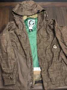 Volcom Nimbus Snowboarding Ski Jacket Mens L Multicolor Snow Rare Abstract - Picture 1 of 12